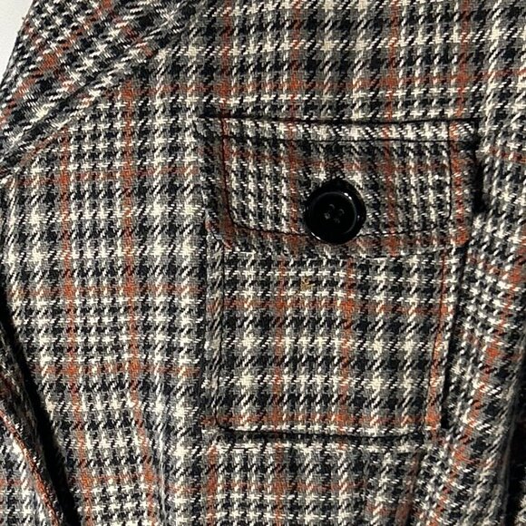 Kamikaze SZ L Glen Plaid button front jacket academia essential office casual - Picture 4 of 8